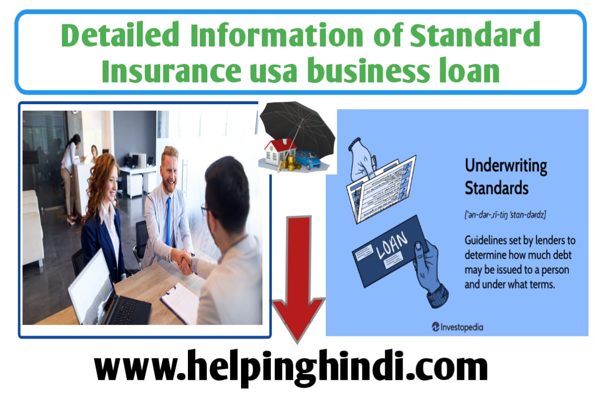 Detailed Information of Standard Insurance usa business loan
